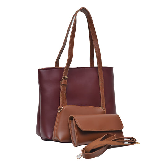 Prime ample Bag Set of 3 Maroon