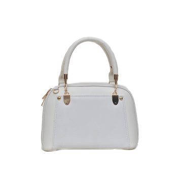 D Shape Shoulder Bag White