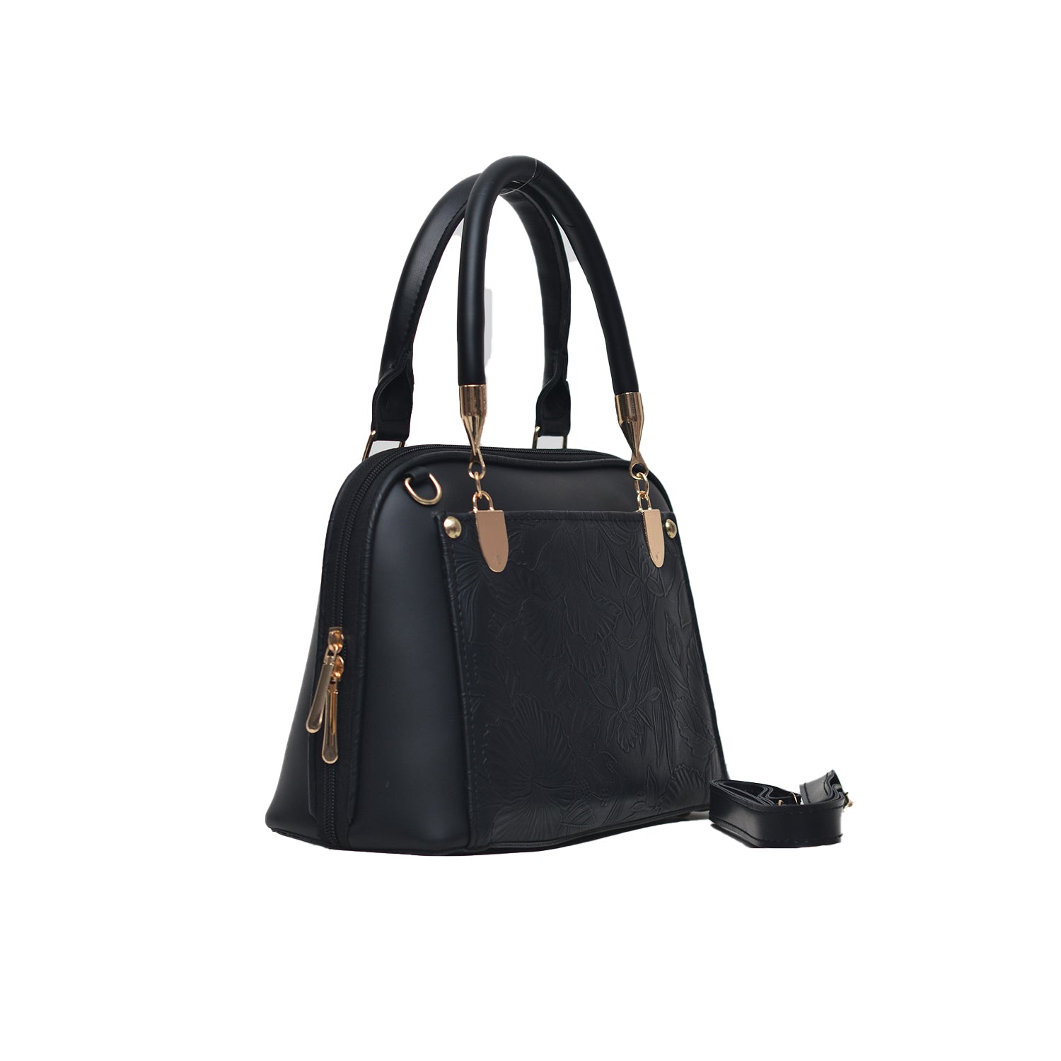 D Shape Shoulder Bag Black