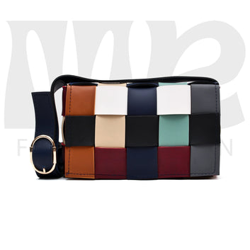 Multicolor Crossbody Bag for Women Blue