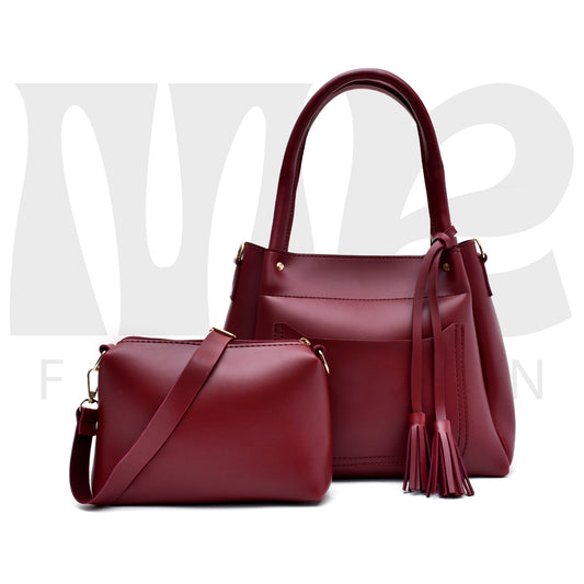 Stay bag set 2 pcs & Front pocket ( Maroon )