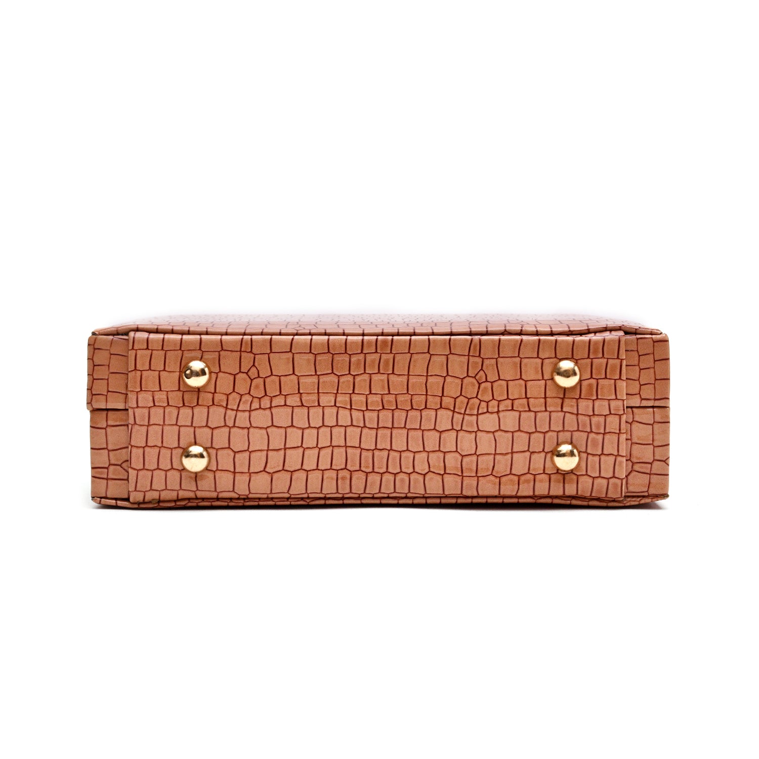 Crocodile Box Bag (Pink)