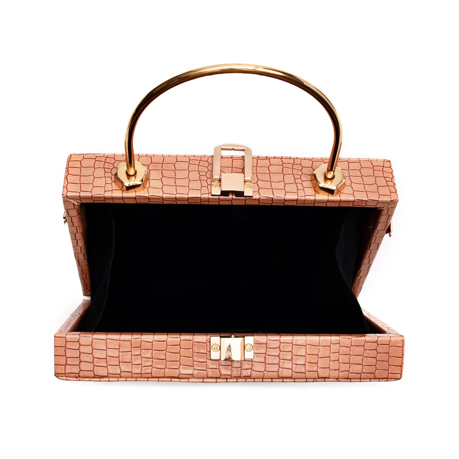 Crocodile Box Bag (Pink)