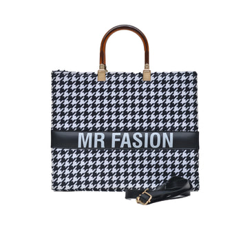 MR FASHION  Shoulder Bag  WHITE BLACK