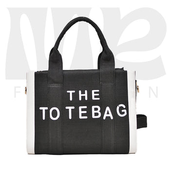 Jute Tote Bag ( Black )