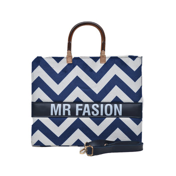 MR FASHION  Shoulder Bag  WHITE BLUE