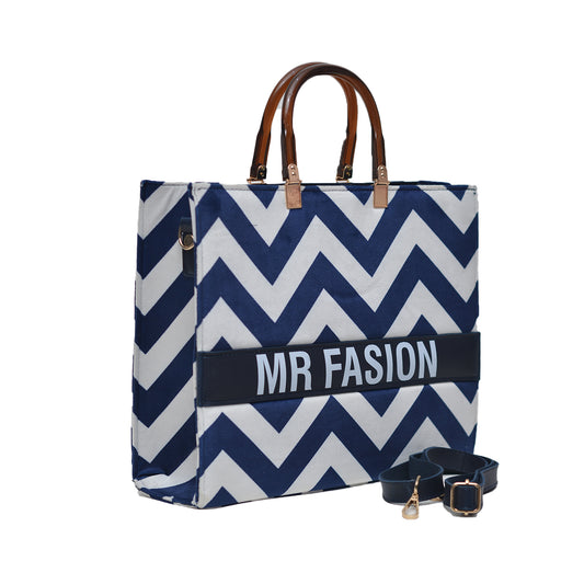 MR FASHION  Shoulder Bag  WHITE BLUE