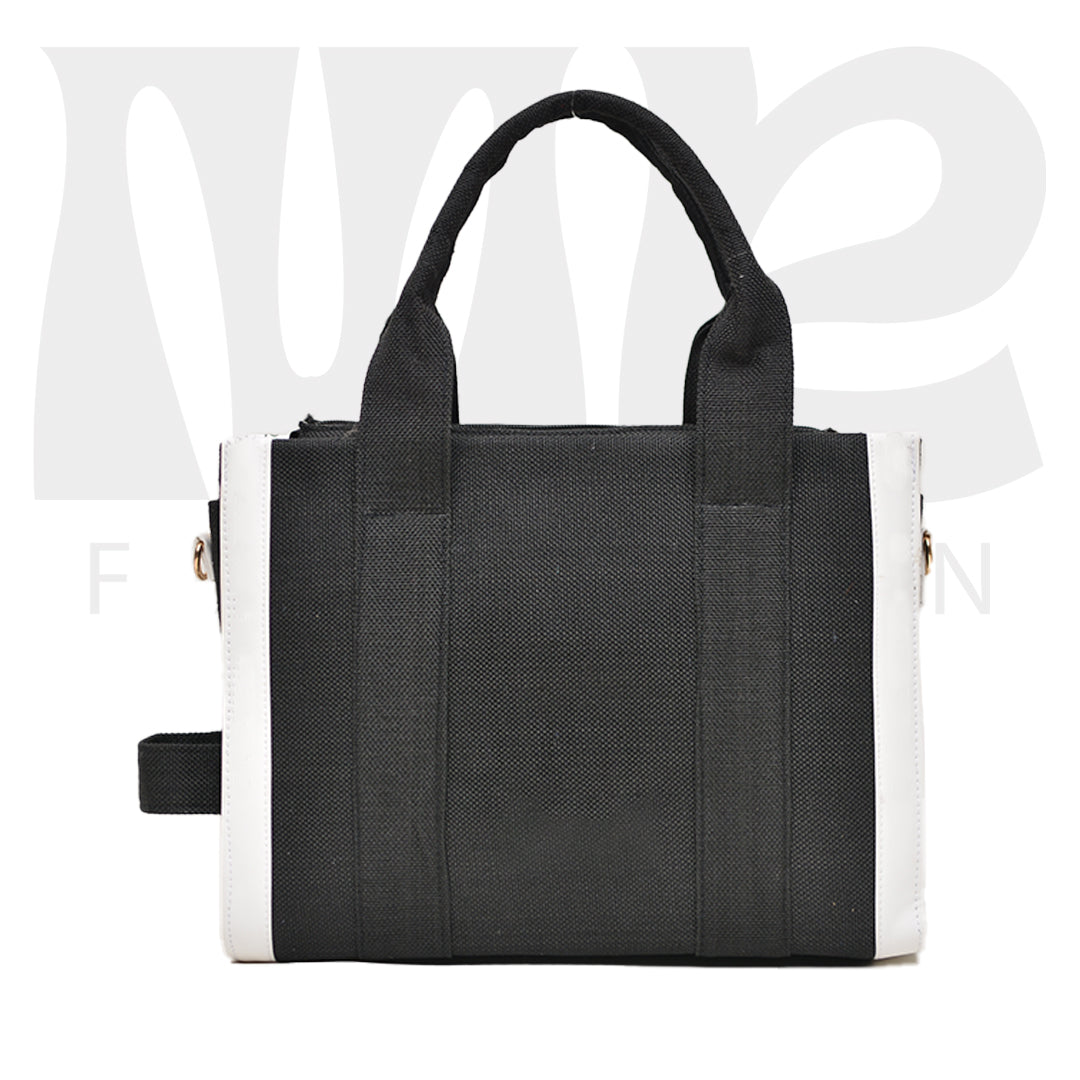 Jute Tote Bag ( Black )