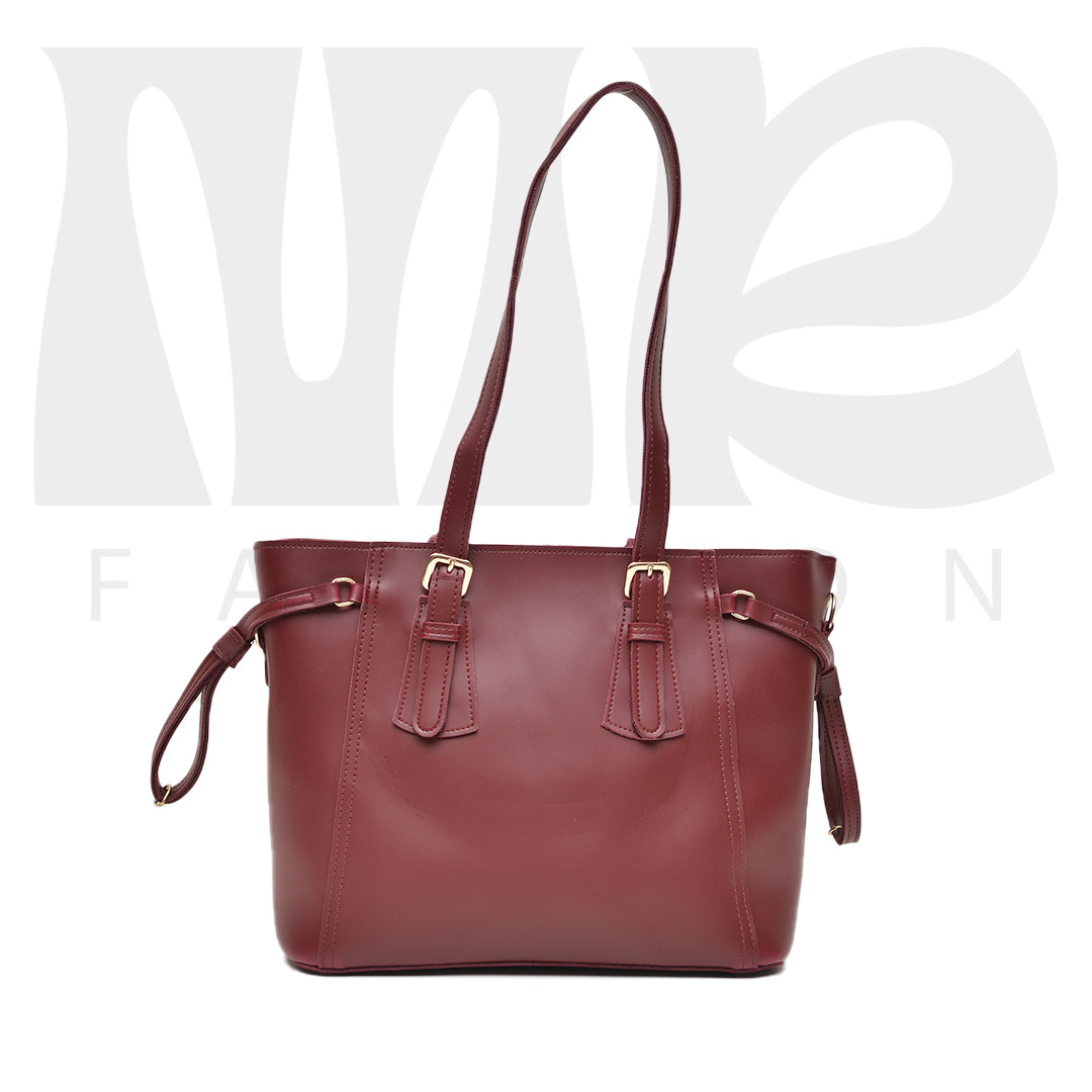 Stella Shoulder Handbag ( Maroon )