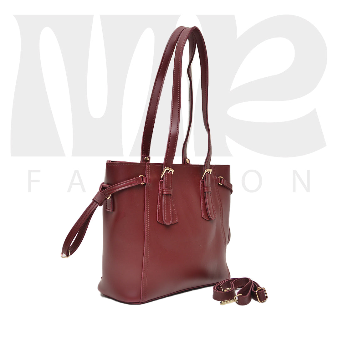 Stella Shoulder Handbag ( Maroon )