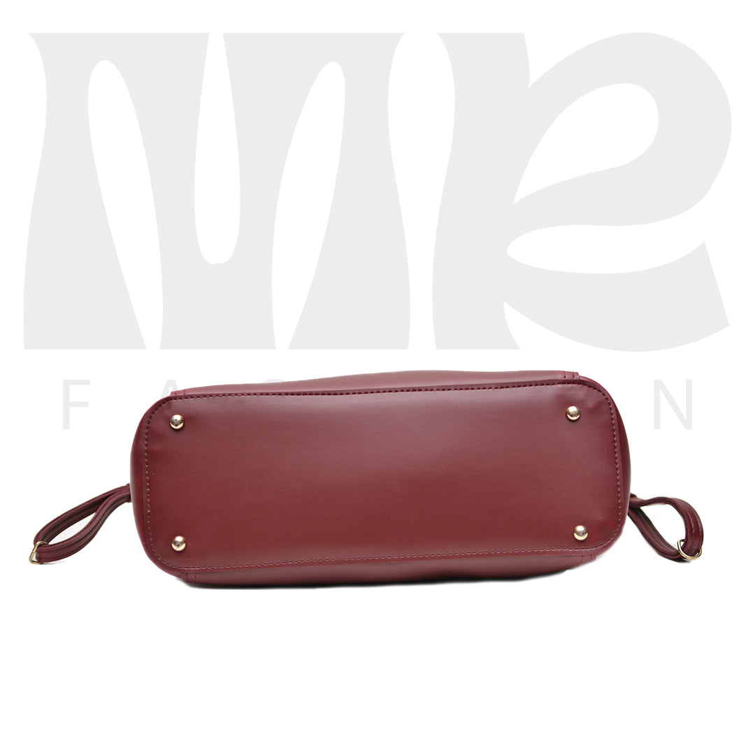 Stella Shoulder Handbag ( Maroon )