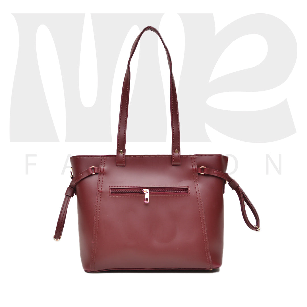 Stella Shoulder Handbag ( Maroon )