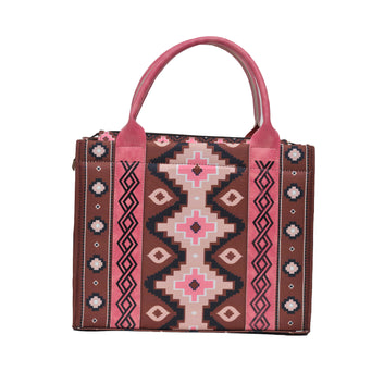 Printed PU Leather Shoulder Bag Pink brown