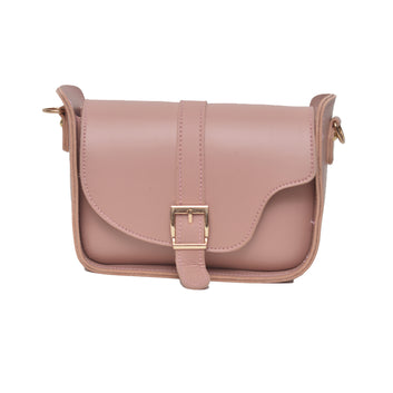 Saddle buckle bag  Crossbody Bag PINK