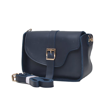 Saddle buckle bag  Crossbody Bag BLUE