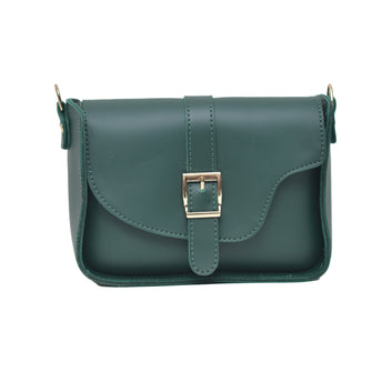 Saddle buckle bag  Crossbody Bag DARK GREEN