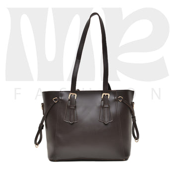 Stella Shoulder Handbag ( Dark Brown )