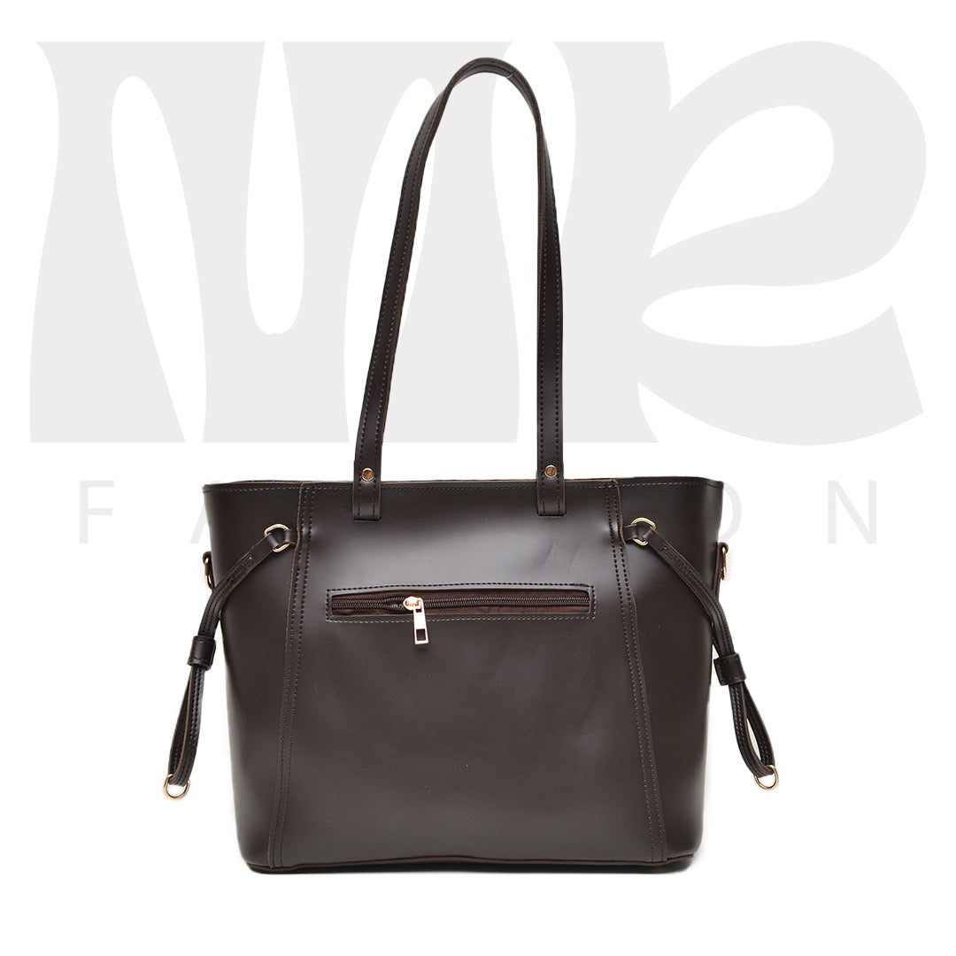 Stella Shoulder Handbag ( Dark Brown )