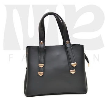 Stylish Shoulder Cary  handbag 3 pocket Black