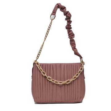 Crossbody Bag with Detachable Chain Strap Peach