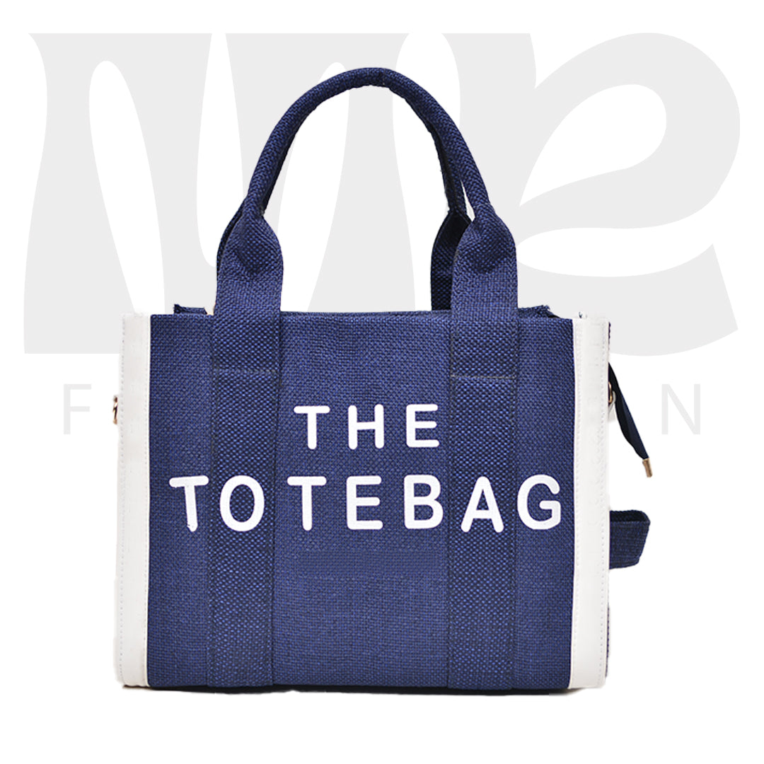 Jute Tote Bag ( Blue )