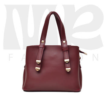 Stylish Shoulder Cary  handbag 3 pocket maroon