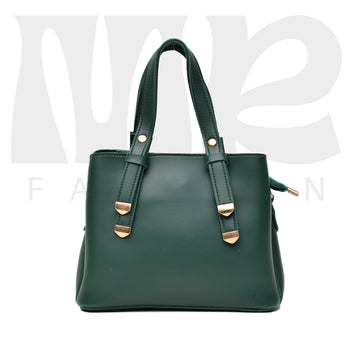 Stylish Shoulder Cary  handbag 3 pocket dark green