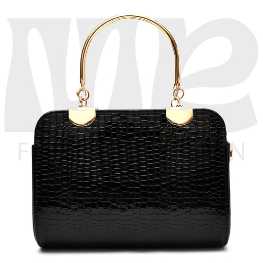 Women Crocodile Handbag black