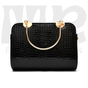 Women Crocodile Handbag black