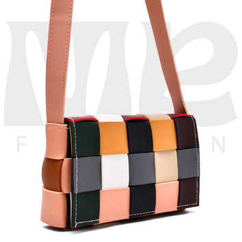 Multicolor Crossbody Bag for Women pink