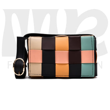 Multicolor Crossbody Bag for Women black