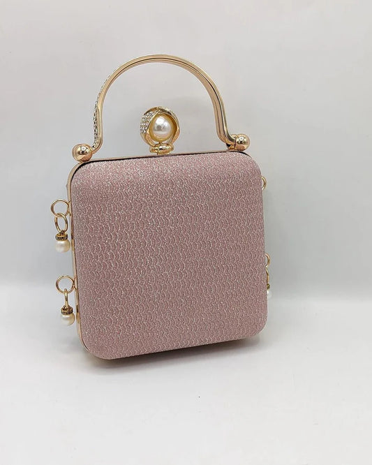 Bridal Miror Clutch pink