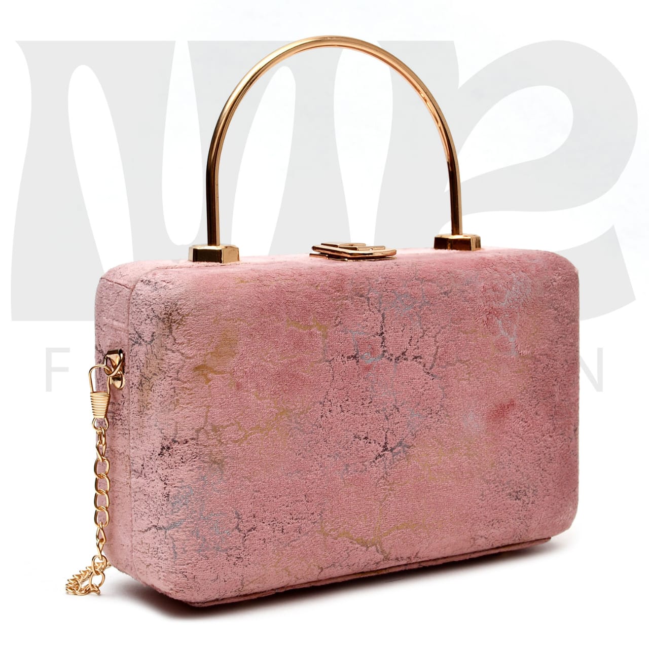 Wal vet women Wood Box bag (Pink)